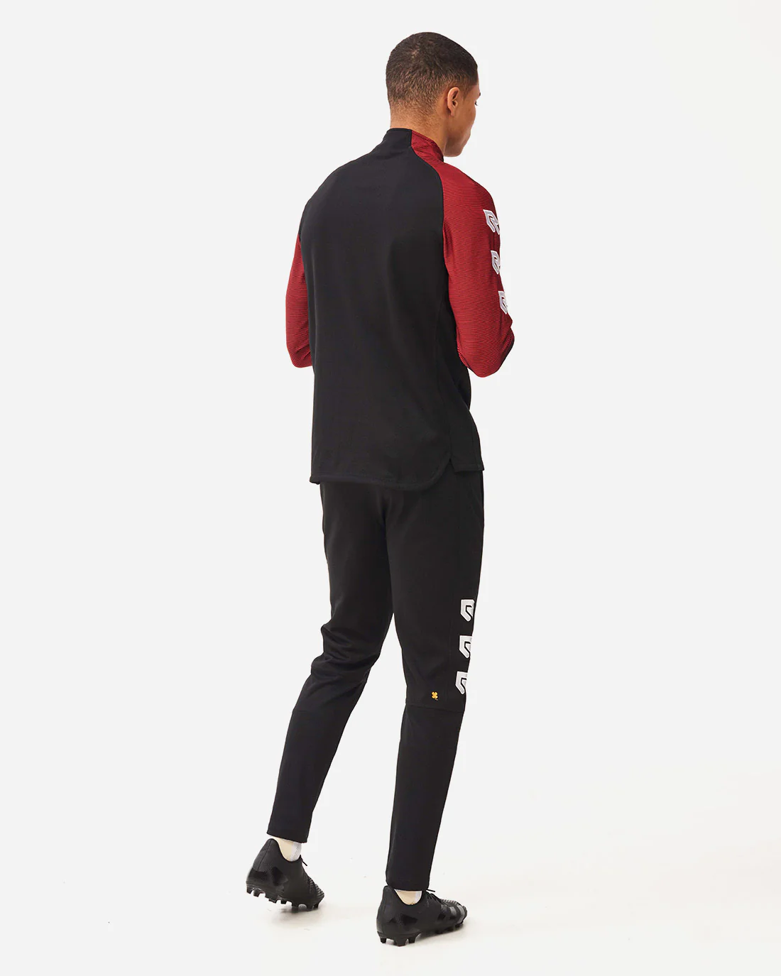 Performance Tracksuit Black/Red - Image 2